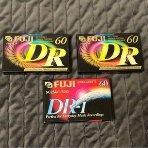 ⭐️ Fuji DR 60 Audio Cassette Tapes New (3)